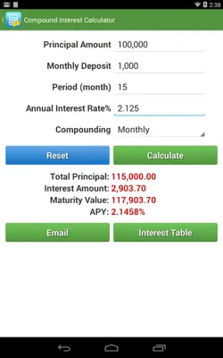 Financial Calculators android App screenshot 11