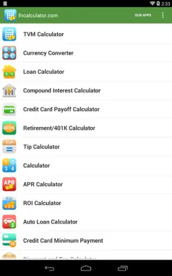 Financial Calculators android App screenshot 15