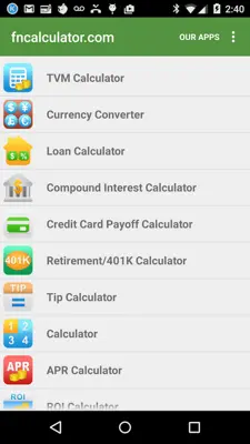 Financial Calculators android App screenshot 7